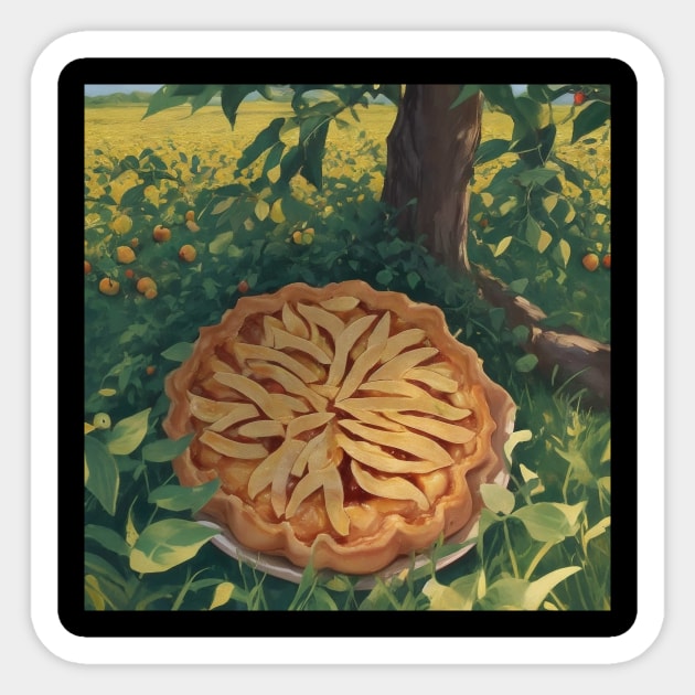 Apple Pie Vintage Slice Kawaii Sweet Retro Picture Sticker by Flowering Away